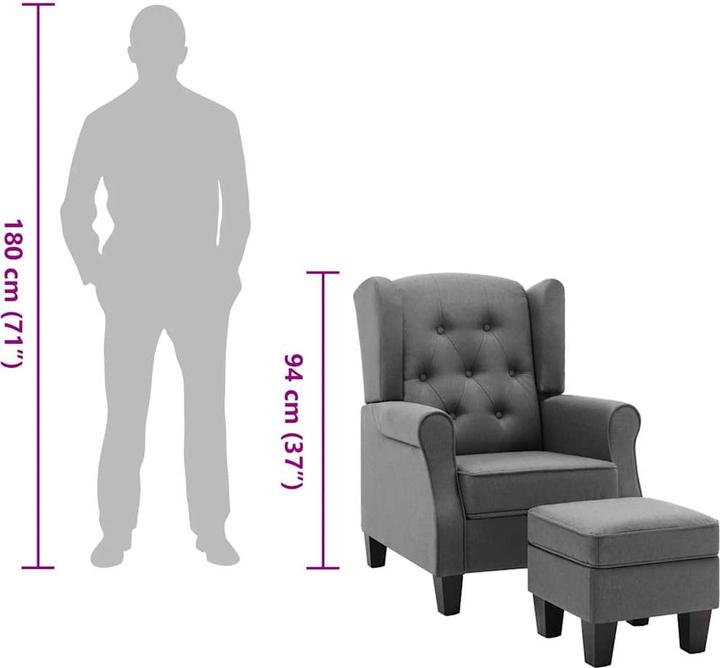 Actual product image vidaXL Sessel