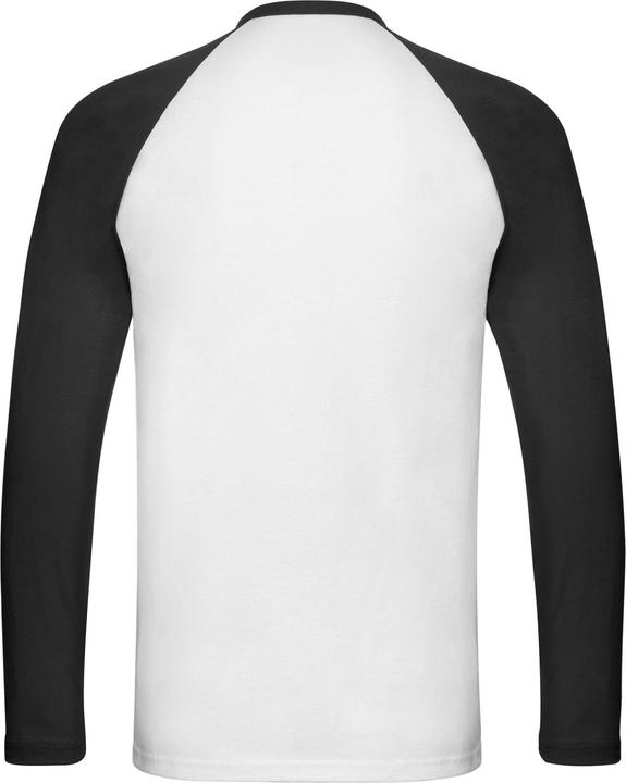 Produktbild Fruit of the Loom Adult Contrast Langarm Baseball TShirt (M)