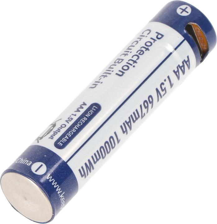 Actual product image Keeppower Rechargeable battery 2 AAA, Micro, AAA, LR03, with USB charging socket (2 pcs., AAA, 667 mAh)