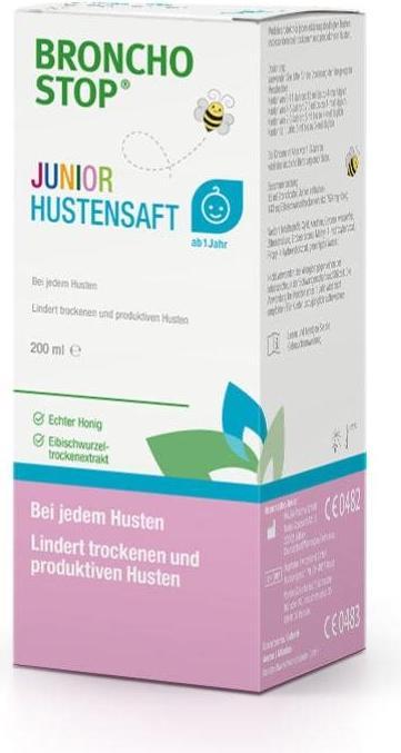 Produktbild Hänseler BRONCHOSTOP Junior Hustensaft 200ml (1 Stück)