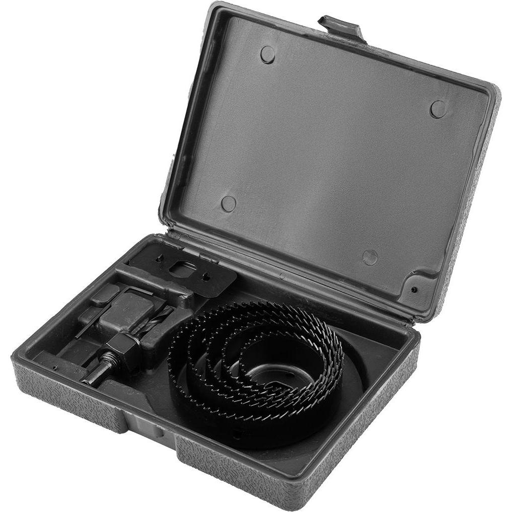 Graphite, Sega a tazza, Holzlochsägen mit Adapter 51 - 102 mm, Satz mit 8 Stück.