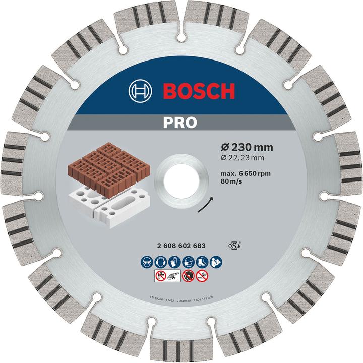 Actual product image Bosch Professional Zubehör PRO Abrasive diamond cutting disc, 230 x 22.23 mm