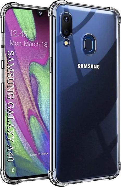 Actual product image Techsuit - Shockproof Clear Silicone - Samsung Galaxy A40 - Clear (Samsung Galaxy A40)