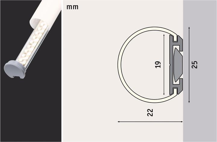 Image du produit Paulmann Profil du tube (200 cm, Intérieur)