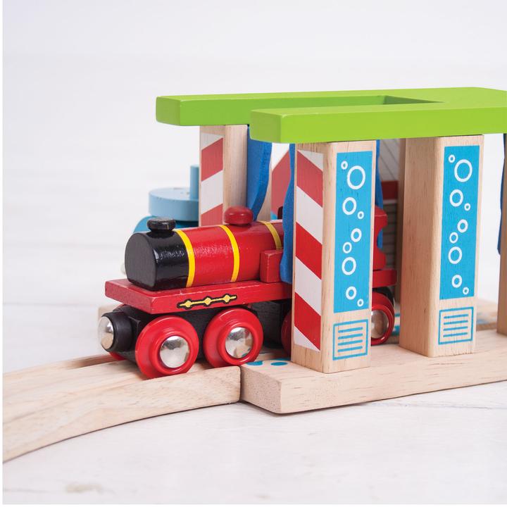 Actual product image Bigjigs Wooden rail washers for trains
