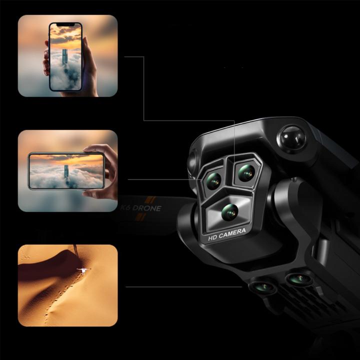 Actual product image Deltalabs Faltbare RC Drohne WiFi 4K HD Kamera 360° Hindernisvermeidung (12 min, 410 g)