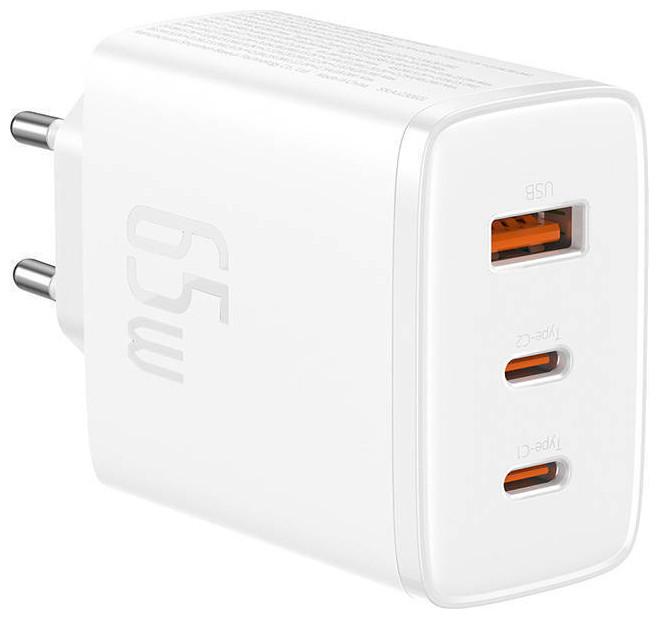 Produktbild Baseus Wall charger OS-Cube Pro 2xUSB-C + USB, 65W (white) (65 W)