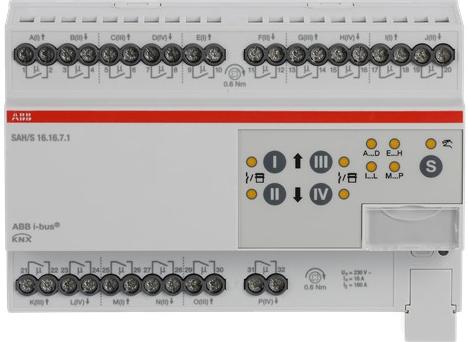 Produktbild ABB SAH/S16.16.7.1 Schalt-/Jalousieaktor, 16fach, 16 A, REG (Rolladenaktor)