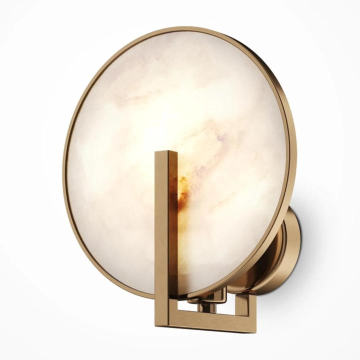 Actual product image Maytoni Marmo Wall Lamp, Wall Lamp E14 Gold Colour (E14)