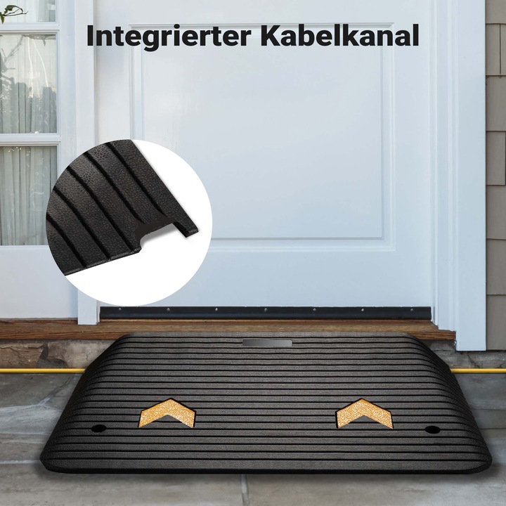 Actual product image Wiltec Rubber threshold ramp 902x620x102mm Ramp 50t Access ramp wheelchair car