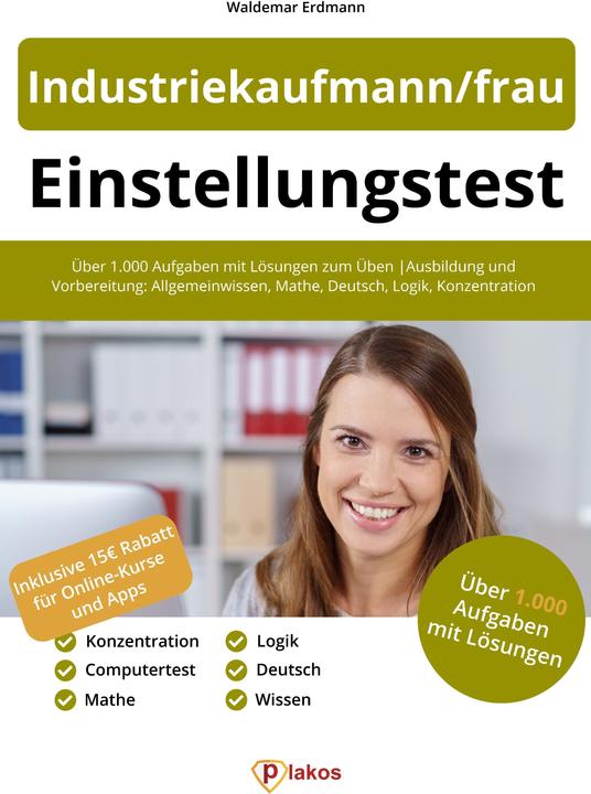 Image du produit Einstellungstest Industriekaufmann / Industriekauffrau (Allemand, Waldemar Erdmann, 2021)