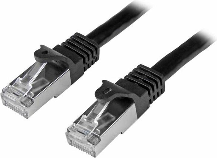 Actual product image StarTech 1m Cat6 Network Cable - Shielded (SFTP) Snagless Gigabit Patch Cable - Black (S/FTP, CAT6, 1 m)