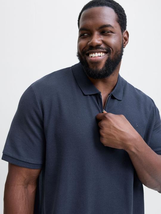 Produktbild Jack & Jones Jjeaustin Zip Polo Ss Noos Pls (8XL)