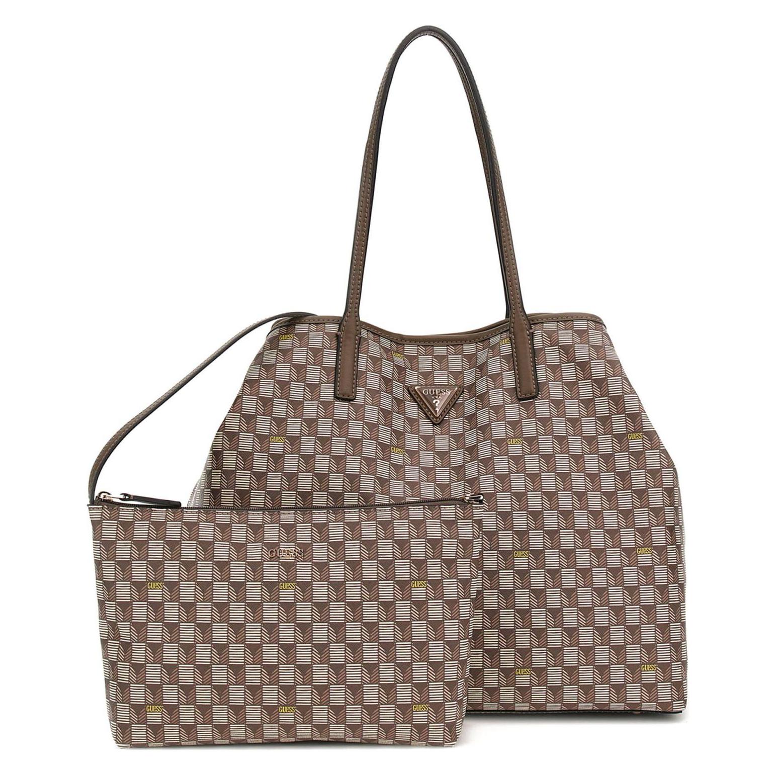 Guess, Damen, Tasche, G Wave Large 2 In 1 Tote Bag, Braun