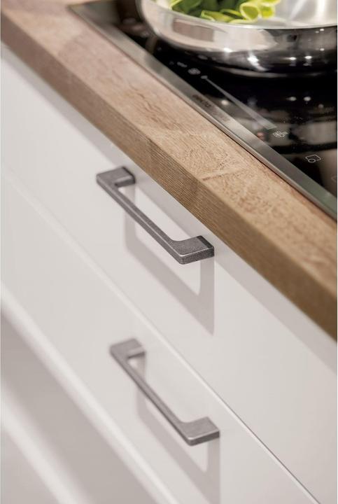 Actual product image Siro Furniture handle Nestor Drawer handle LA192 B204mm Handle ZN nickel-plated polished