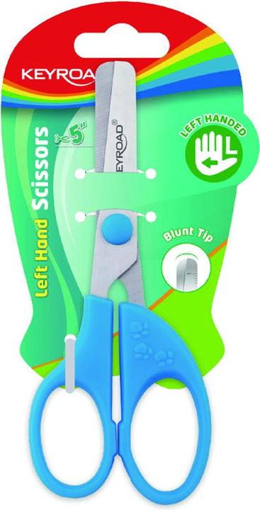Actual product image Keyroad School scissors, 13 cm, for left-handers, blister, colour mix (15.50 cm)