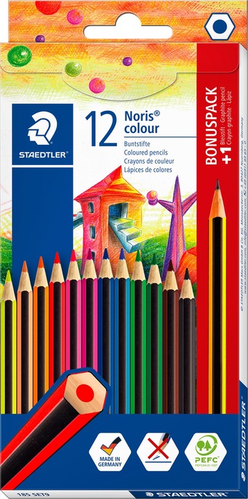 Actual product image Staedtler Noris colour 185 coloured pencils (12 colours, 1 x)