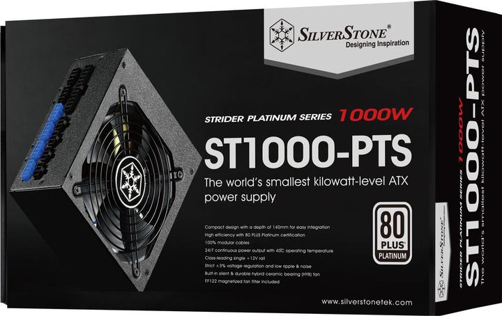Produktbild Silverstone SST-ST1000-PTS 1000W - Netzteil - ATX (1000 W)