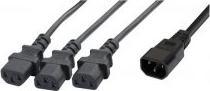 Générique Power extension Y cord 1*C14 / 3*C13 - 1.80 m (1.80 m)