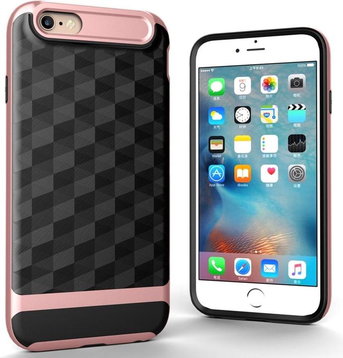 Actual product image König Design Mobile Case Apple iPhone 6 / 6s Cover Backcover Case Cases 3D Prism Design Pink (Apple iPhone 6)