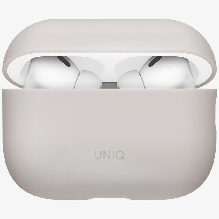 Actual product image Uniq Case Lino for AirPods Pro 3 gen Silicone beige (Headphone sleeve)