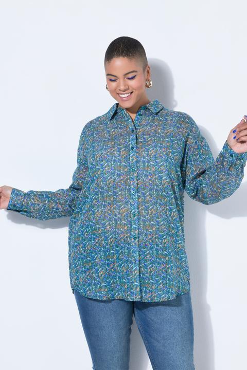 Actual product image Studio Untold Blouse, oversize shape, pattern with glittery thread (58, 60)