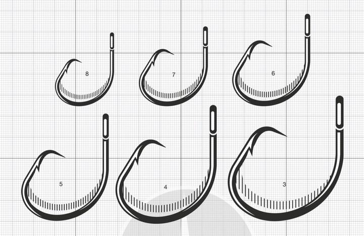 Actual product image Vmc 9788 Halibut Long Line Circle with Barbs