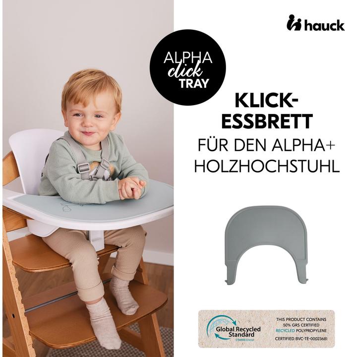 Produktbild Hauck Alpha Click Tray Grey