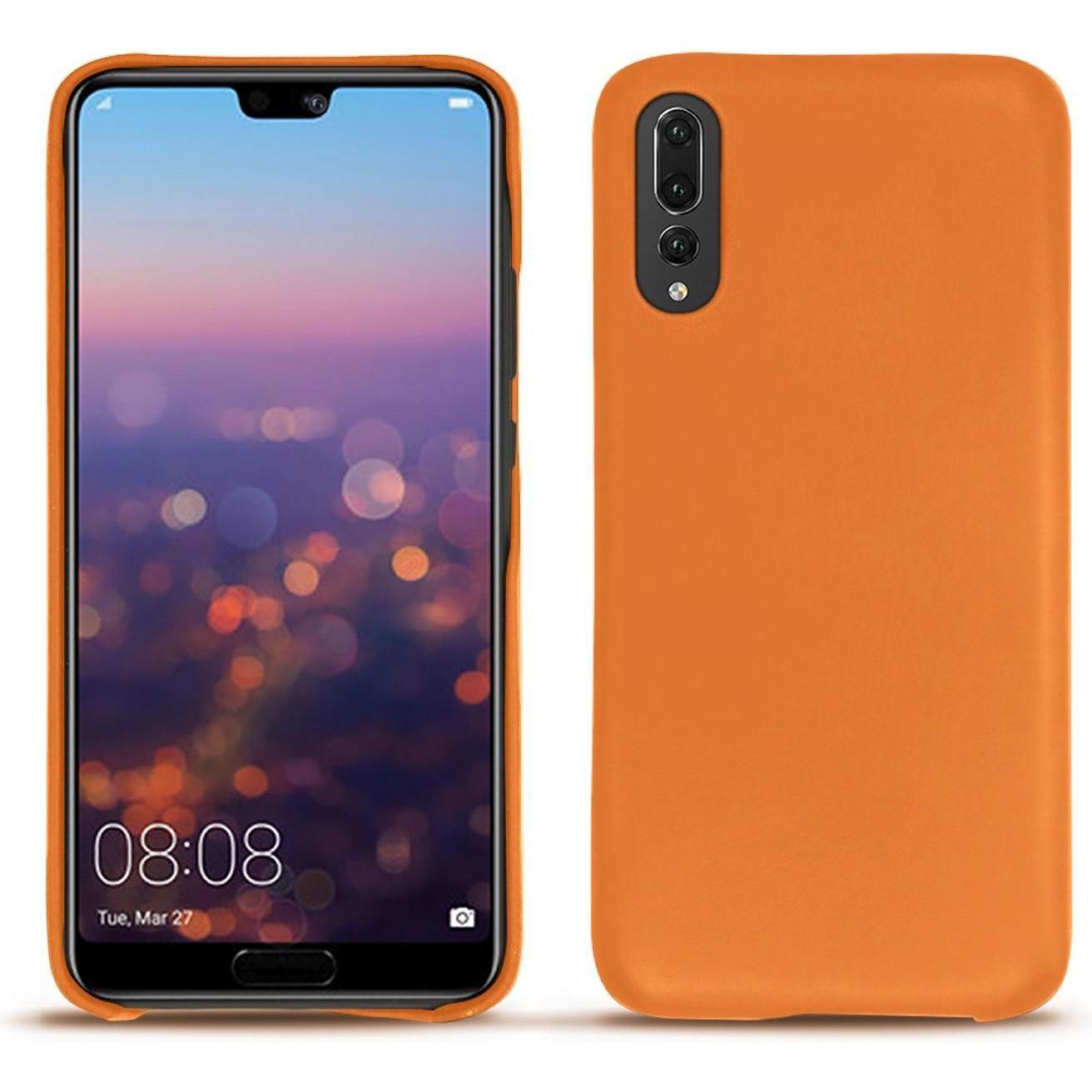 Thumbnail - Noreve Lederschutzhülle (Huawei P20 Pro), Smartphone Hülle, Orange