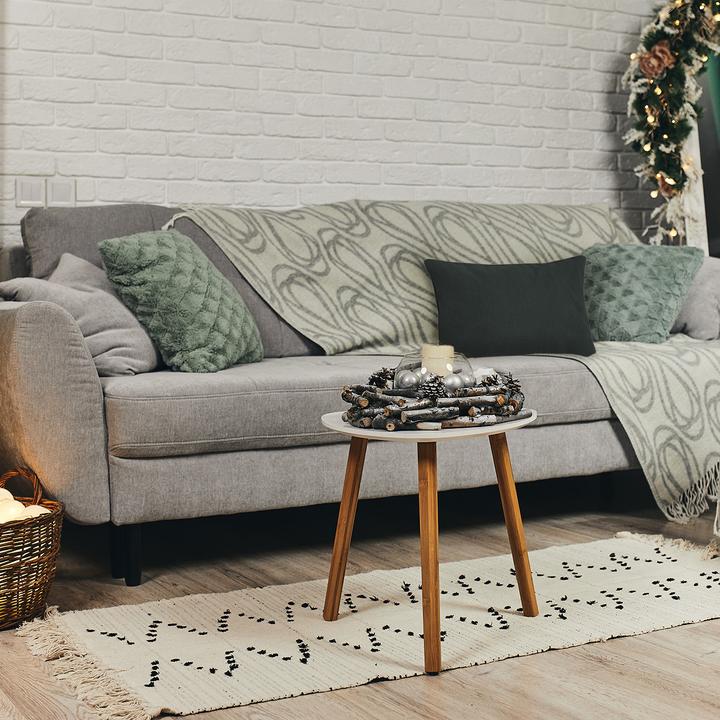 Produktbild Madison 4er-Set Deko-Kissen wasserabwesend, bequemes Outdoorkissen, dunkel grau, 50 x 30 x 10 (50 x 30 x 10 cm)