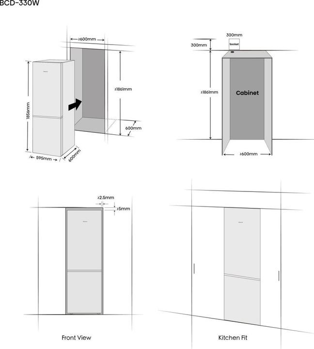 Produktbild Hisense RB5K330GSFC (330 l)