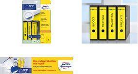 Actual product image Avery Folder labels