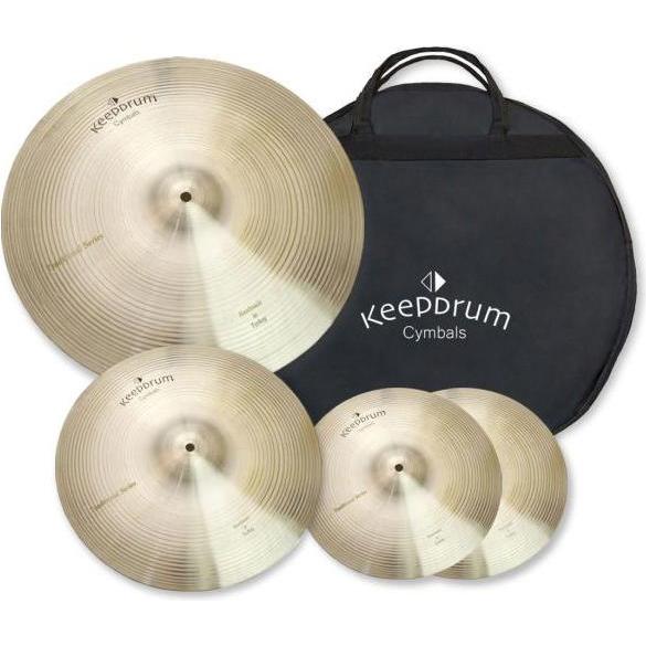 keepdrum Traditional Becken-Set 14/16/20/Bag (22", Becken), Becken