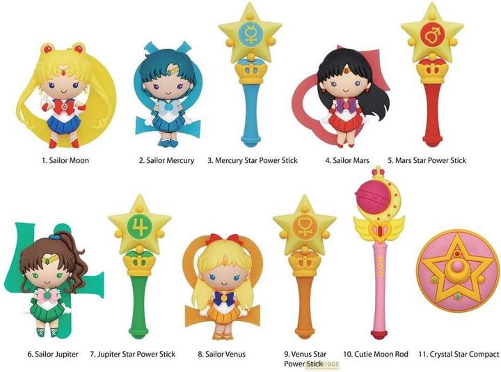 Produktbild Monogram Int. Sailor Moon 3D PVC-Taschenanhänger Series 4 Display (24)