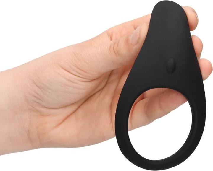 Produktbild Shots Pointed Vibrating Cock Ring - Licorice Black (4.70 cm)