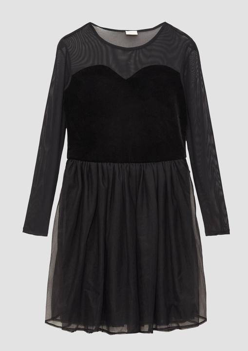 Image du produit s.Oliver Kleid Meshkleid mit Glitter-Samt und Tüllrock (152)