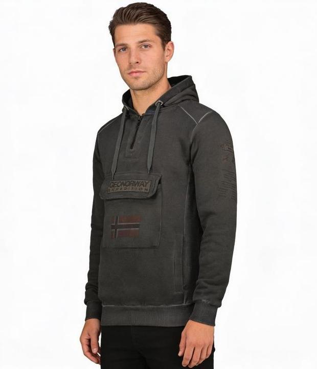 Image du produit Geographical Norway Gymclass – Sweatshirt mit Batik-Aufnäher (S)