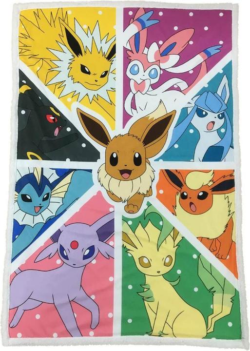 Image du produit Lyo Pokemon Plaid Sherpa Evoli Evolution