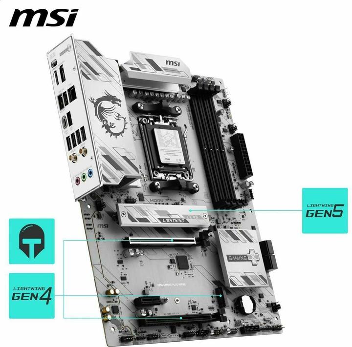 Produktbild MSI B850 Gaming Plus WIFI6E (AM5, AMD B850, ATX)