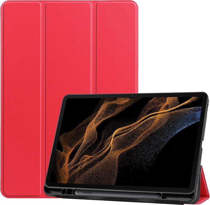 Produktbild Cazy Premium Smart Hülle Kompatibel mit Samsung Galaxy Tab S8 Ultra - Schutz Etui Hülle mit Stifthalter - (Samsung Galaxy Tab S8 Ultra)