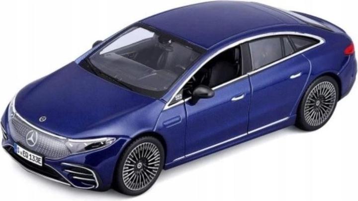 Actual product image Maisto Mercedes EQS, blue 1:24 scale model car