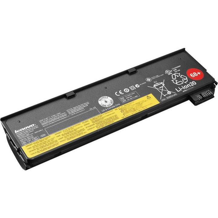 Thumbnail - Lenovo ThinkPad Battery 68+ (6 Zellen, 6600 mAh), Notebook Akku, Schwarz