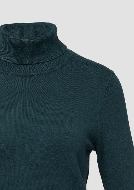 Produktbild s.Oliver Strickpullover Feinstrickpullover aus Viskosemix mit Rollkragen (48)
