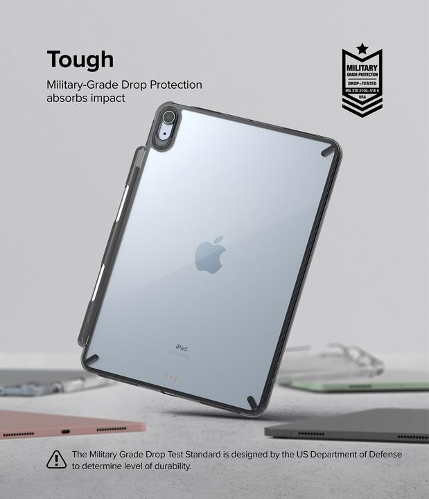 Productafbeelding Ringke Exclusieve harde Fusion Combo case met gel frame voor iPad Air 2020/2022 + doorzichtige (iPad Air 2020 (4e generatie), iPad Air 2022 (5e gen))
