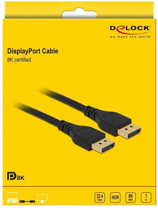 Image du produit Delock DisplayPort — DisplayPort (1.10 m, DisplayPort, 1.4)