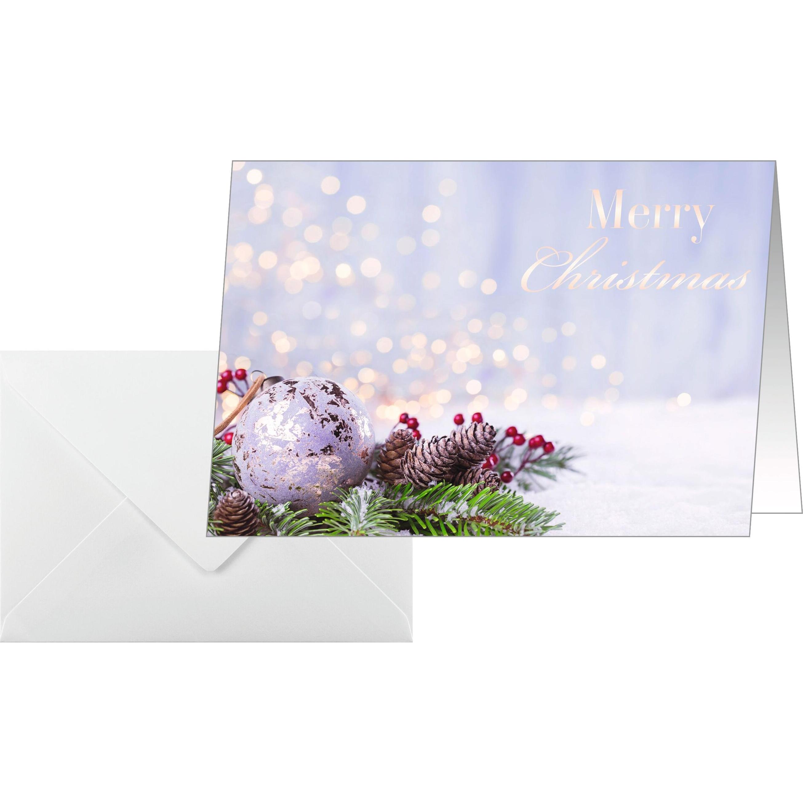 Sigel Christmas Motif Sparkling A4 Papers (50 Sheets