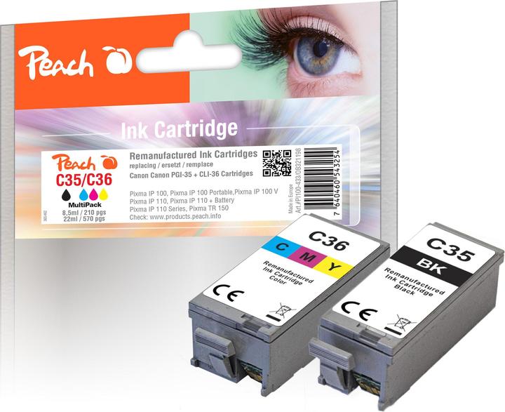 Produktbild Peach PGI-35, CLI-36 (BK, C, M, Y)
