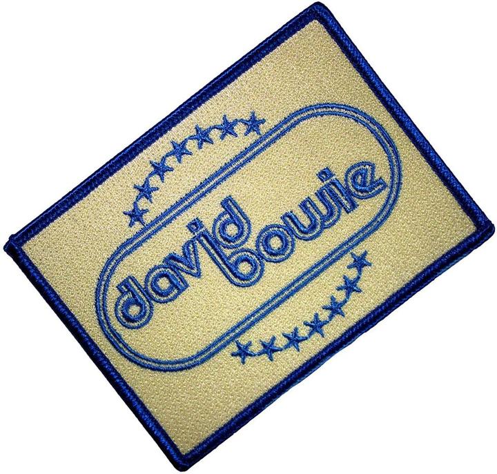 Actual product image David Bowie Oval Iron On Patch (7.70 x 10 cm)