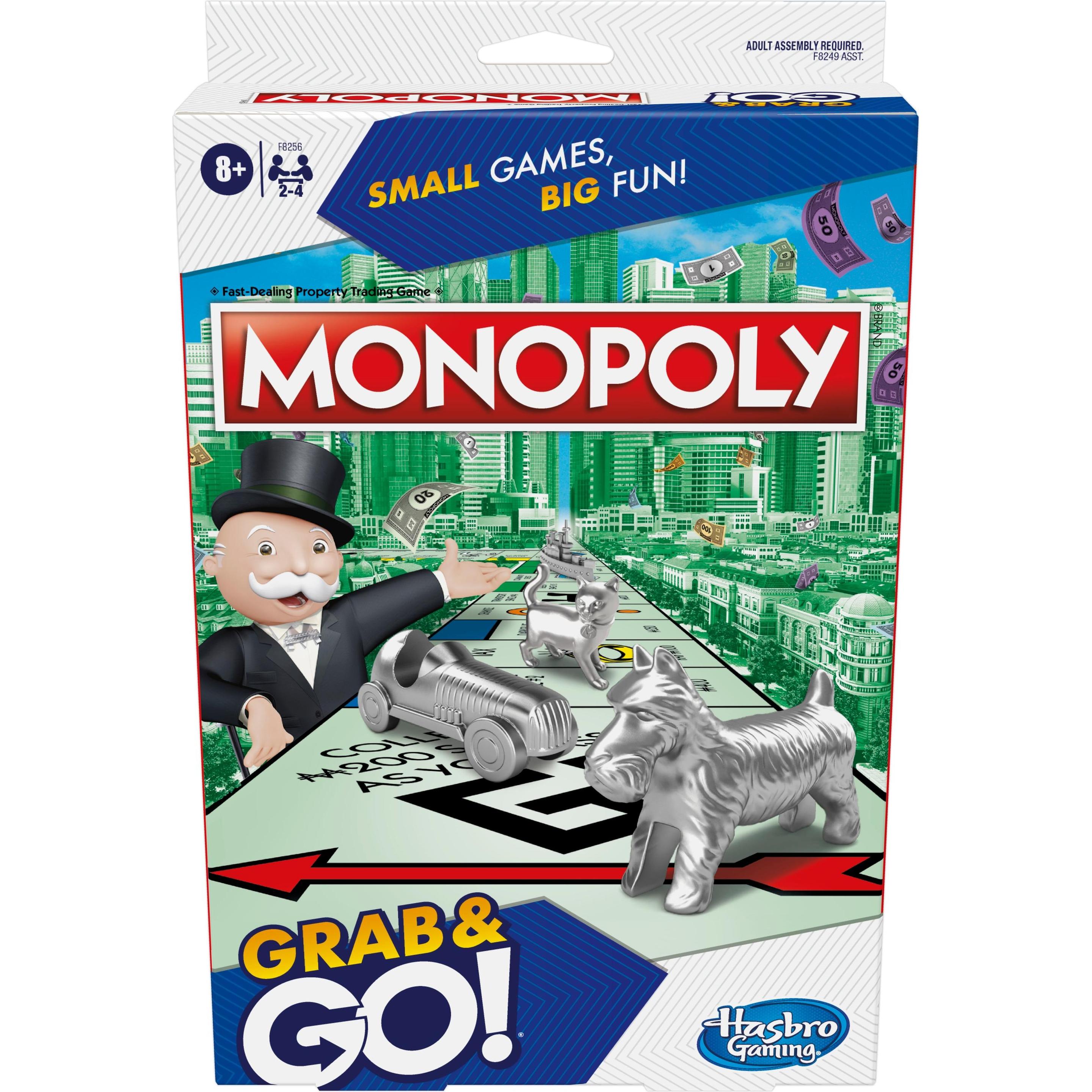 Monopoly Board Travel Game Grab/Go