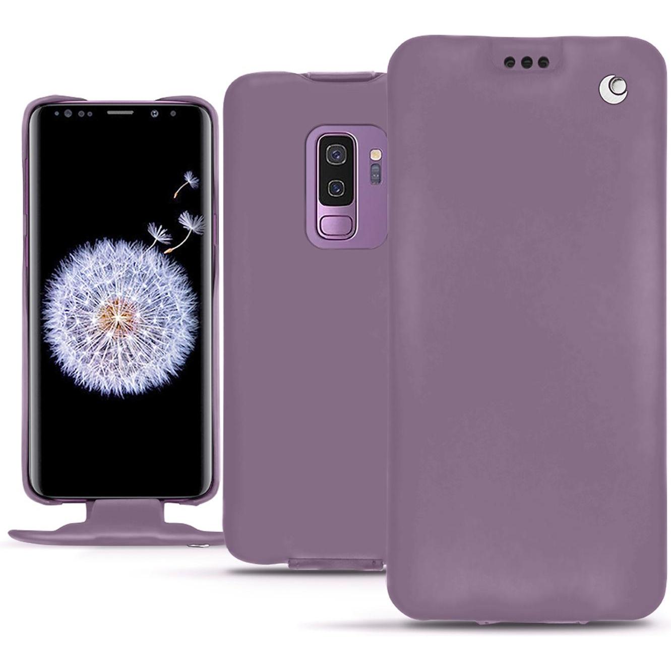 Thumbnail - Noreve Lederschutzhülle vertikal (Samsung Galaxy S9+), Smartphone Hülle, Violett